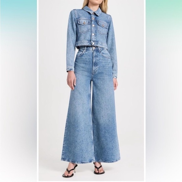 NWT Mother Denim SNACKS The Sugar Cone Skimp Wide Leg Jeans Mouthful 26 - Picture 1 of 10